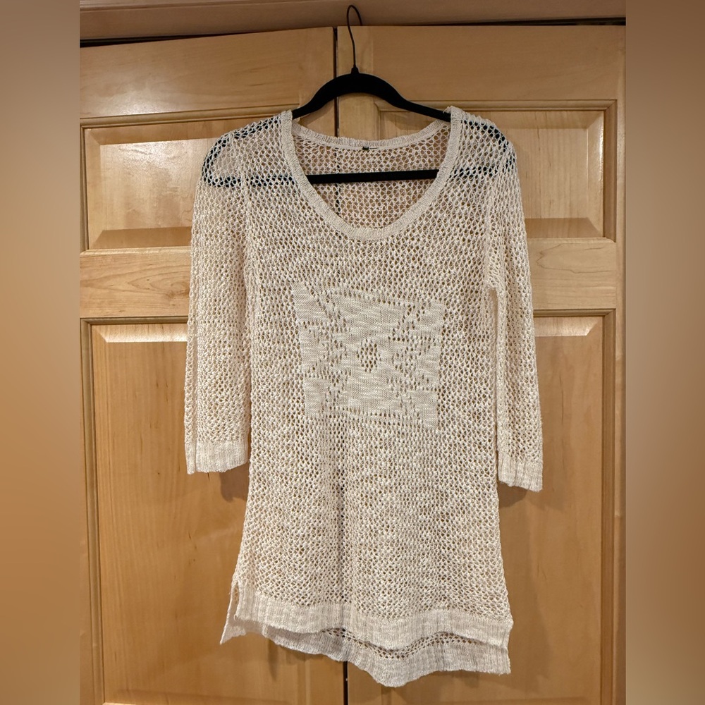 Cream Knit Sweater Top